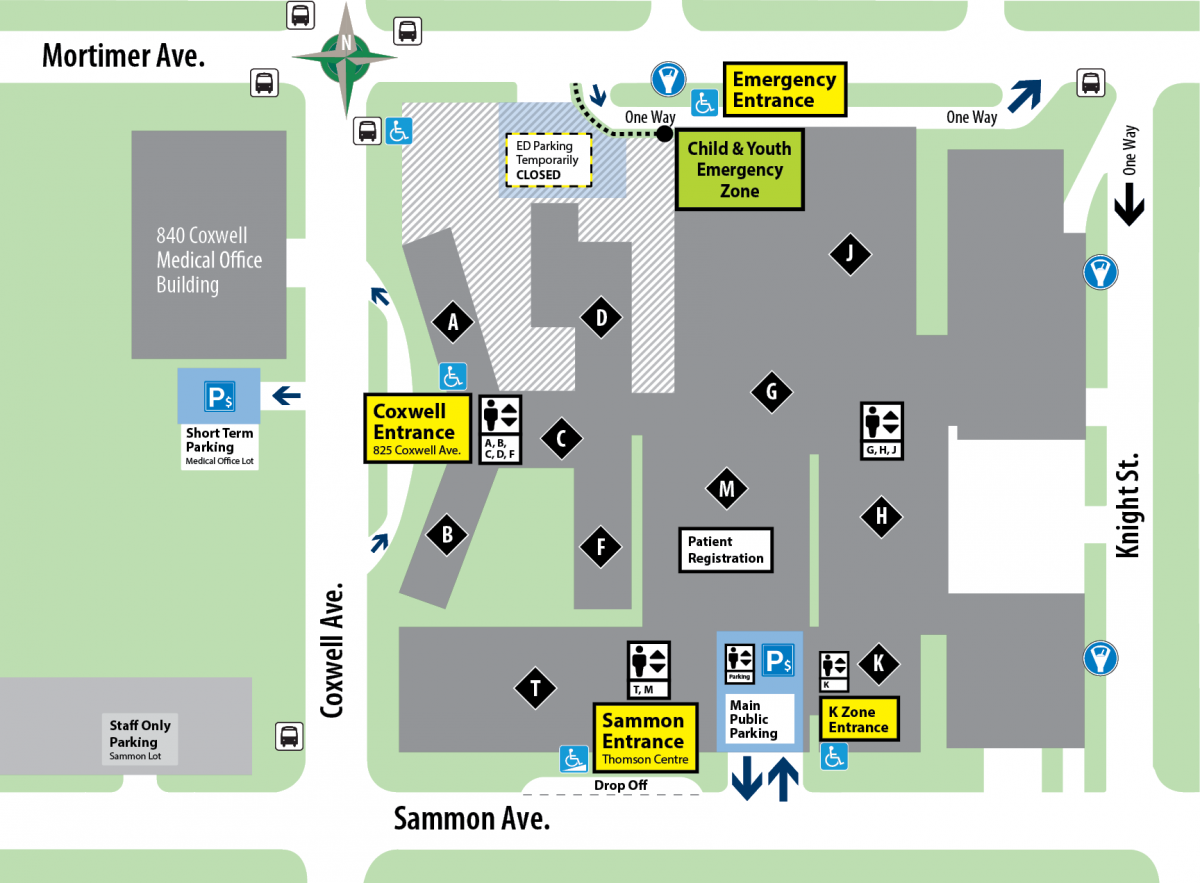 Hospital Campus Map Michael Garron Hospital, Toronto East Health